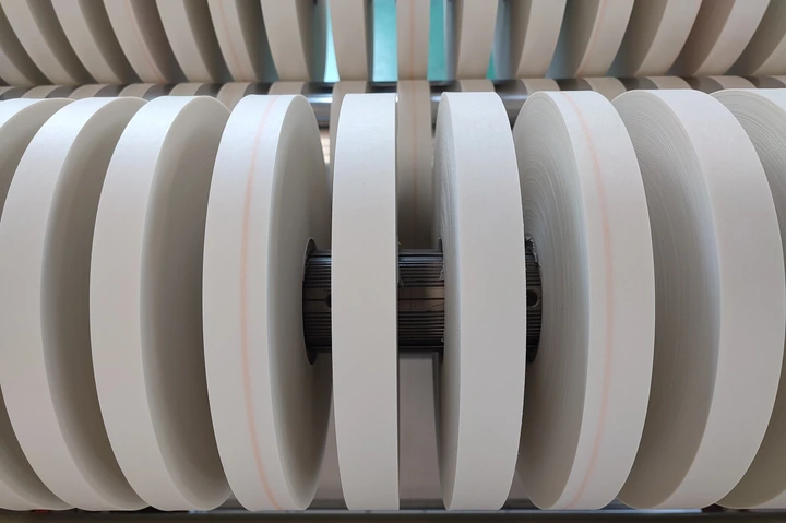 Close-up of NMN insulation material rolls